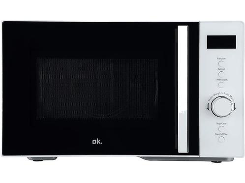 OK - . Microgolfoven (omwc 2324 Dw) - Wit, Elektronische apparatuur, Microgolfovens, 60 cm of meer, Vrijstaand, Draaiplateau, Grill