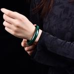 Natuurlijke Malachiet Bangle - Zorgvuldig gesneden en