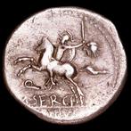 Romeinse Republiek. M. Sergius Silus. Denarius Minted in, Postzegels en Munten
