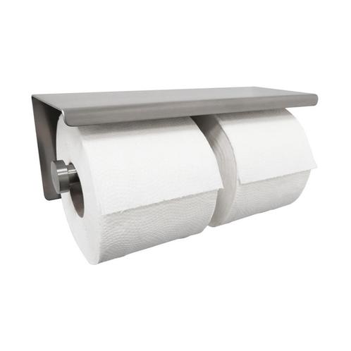 Toiletrolhouder met Plateau Legplankje Dubbel Wiesbaden 304, Doe-het-zelf en Bouw, Sanitair, Bad, Nieuw, Ophalen of Verzenden