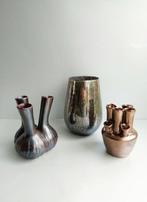 Daan Kromhout, PTMD, - Vaas (3) -  Tuba, Bulb,  - Glas,, Antiquités & Art, Antiquités | Verre & Cristal