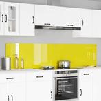 vidaXL Keuken Spatscherm 2 pcs Geel 110 x 50 cm gehard glas, Antiek en Kunst, Verzenden