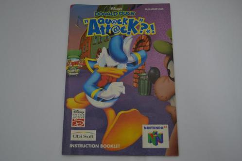 Disneys Donald Duck Quack Attack (N64 EUR MANUAL), Games en Spelcomputers, Spelcomputers | Nintendo Consoles | Accessoires