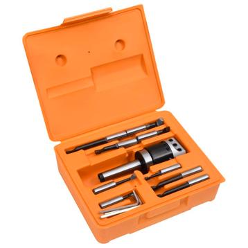 vidaXL 15-delige Boorgereedschapsset met MT3-F1-12 boorkop, Verzenden