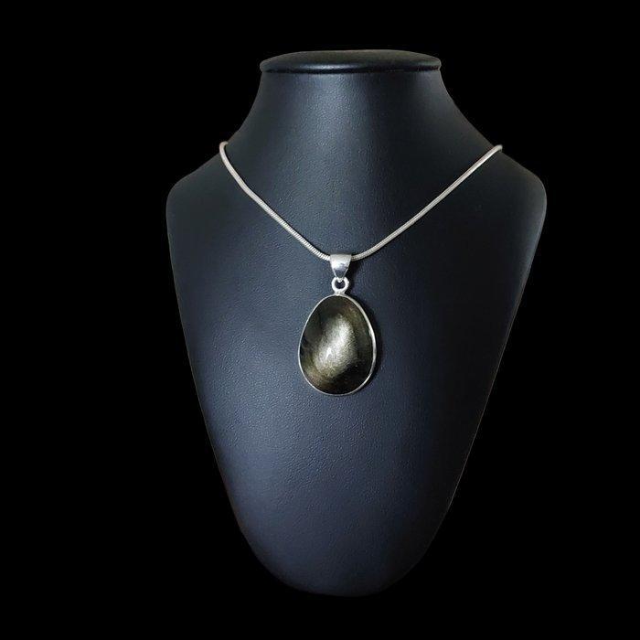 Zeer heldere gouden obsidiaan. Topkwaliteit. Onbehandelde, Verzamelen, Mineralen en Fossielen