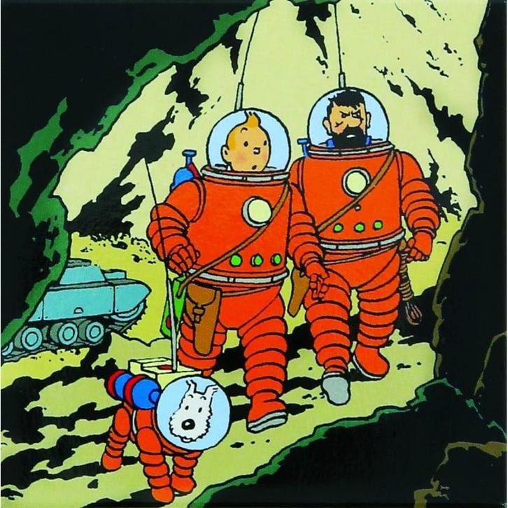 Kuifje Op de Maan Magneet, Verzamelen, Stripfiguren, Ophalen of Verzenden