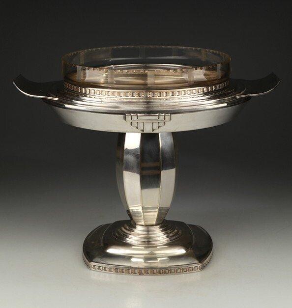 Taartstandaard - Verzilverd - Art Deco, Antiek en Kunst, Kunst | Designobjecten