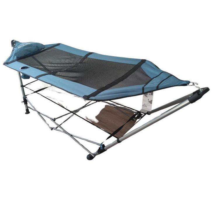 Hangmat met opvouwbaar frame voor binnen en buiten 1-persoon, Tuin en Terras, Hangmatten, Met standaard, Inklapbaar, Opvouwbaar