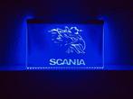 Scania neon bord lamp LED verlichting reclame lichtbak vrach, Maison & Meubles, Verzenden