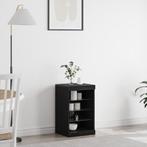 vidaXL Sideboard met LED-verlichting Zwart Eiken 41x37x67 cm, Huis en Inrichting, Verzenden, Nieuw