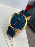 Mondaine - Classic Blue - Sans Prix de Réserve -, Handtassen en Accessoires, Horloges | Heren, Nieuw