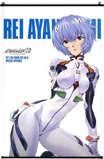 Merkloos Evangelion 2.0 Wall Scroll 60x90CM-Rei Ayanami beschikbaar voor biedingen