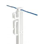 Piquet euro en plastique plein bêche 114cm col blanc