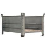 Stalen bak open korte zijden 151x74 5x115 cm grijs, Ophalen of Verzenden