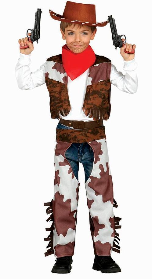 Cowboy Kostuum Kind Bruin, Kinderen en Baby's, Carnavalskleding en Verkleedspullen, Nieuw, Verzenden