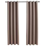 Gordijn Taupe 140x245cm (2 stuks) | Retour Deal | -35%, Simpel, tijdloos ontwerp, 100 tot 150 cm, Nieuw, Verzenden