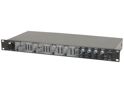 Citronic Z44R 1U 4x Zone 2x Microfoon 2x Lijn 19 Rack Mixer, Musique & Instruments, Microphones