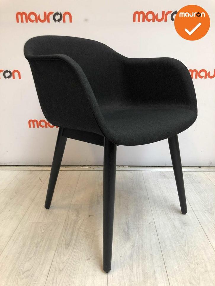 Vergaderstoel - Kuipstoel - Antraciet - Zwart frame, Zakelijke goederen, Kantoor en Winkelinrichting | Kantoormeubilair en Inrichting