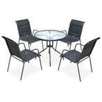 vidaXL Mobilier de salle à manger dextérieur 5 pcs, Verzenden, Neuf