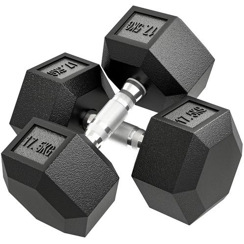 Dumbbell, 35 Kg Dumbbell, Gewicht, Anti-slip Handvat, Zwart, Sport en Fitness, Fitnessapparatuur, Verzenden