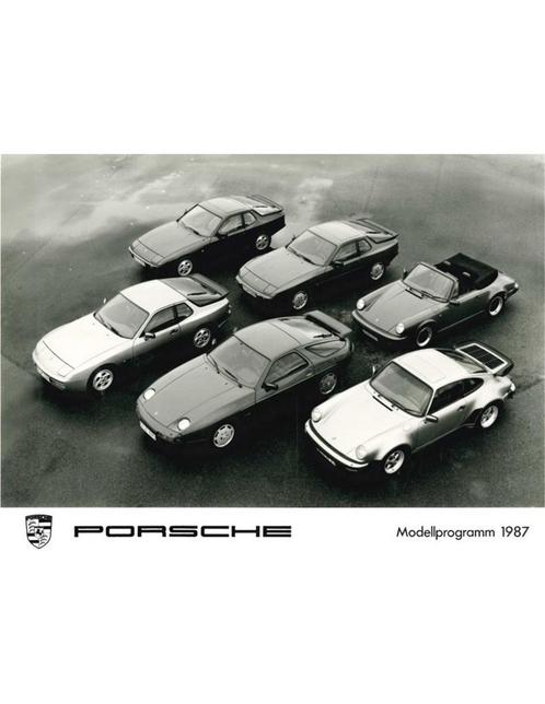 1987 PORSCHE PROGRAMMA PERSFOTO, Livres, Autos | Brochures & Magazines