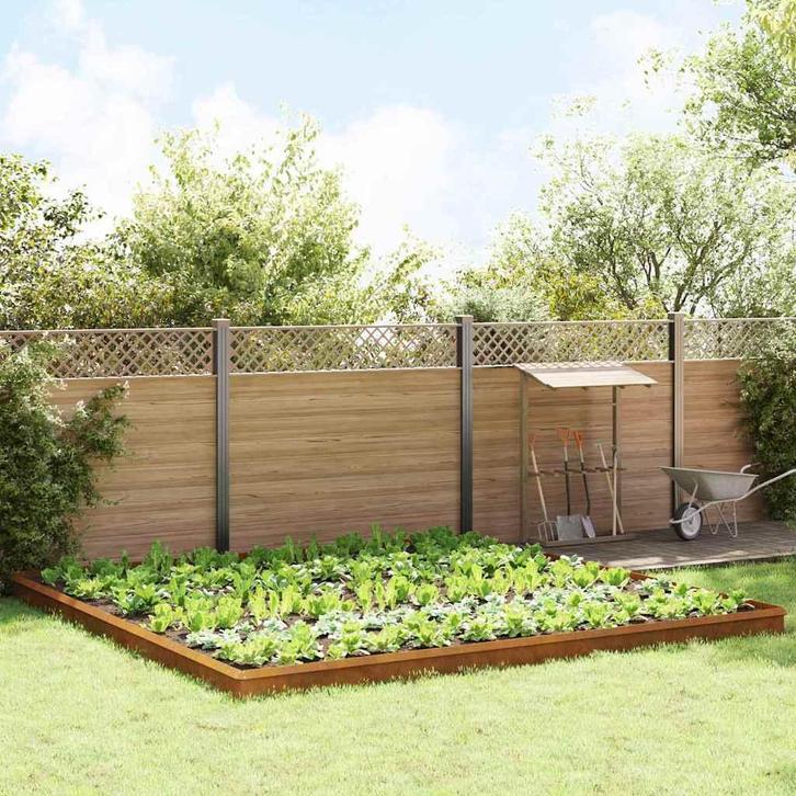 vidaXL Slakkenhekken 20 pcs Roestig Cortenstaal, Tuin en Terras, Bielzen en Borduren, Nieuw, Verzenden