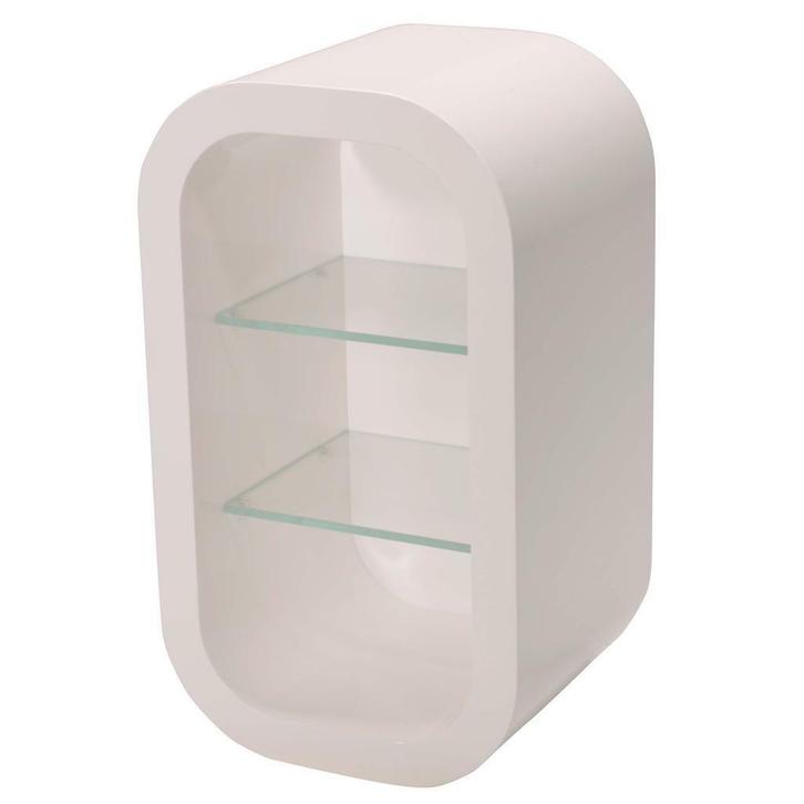 *TIP*  HIGH GLOSSY WIT WANDKASTJE MET 2 GLAZEN PLANKEN S-VE, Zakelijke goederen, Kantoor en Winkelinrichting | Winkel en Inventaris