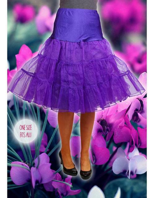 Onderrok tutu tulle luxe rockabilly paars, Hobby en Vrije tijd, Feestartikelen, Ophalen of Verzenden