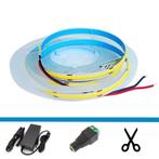 LED Strip COB - 5 Meter complete set - 6000k - koud wit - 3, Huis en Inrichting, Lampen | Overige, Ophalen of Verzenden, Nieuw