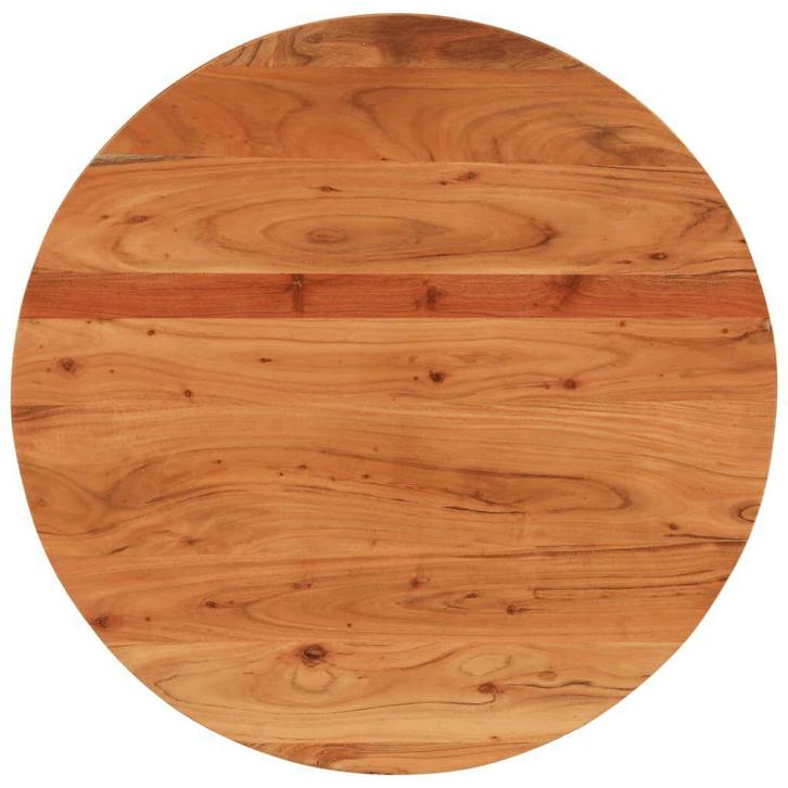 Acacia Tafelblad Ã80cm | Retour Deal | 42% Korting!, Huis en Inrichting, Tafelonderdelen, Tafelblad, 50 tot 100 cm, Rond, Nieuw