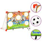 vidaXL Voetbaldoelenset met doelmuur 120x51x77,5 cm, Sport en Fitness, Verzenden, Nieuw