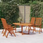 vidaXL 5-delige Tuinset massief eucalyptushout, Tuin en Terras, Tuinsets en Loungesets, Verzenden, Nieuw, Tuinset
