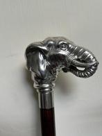 Wandelstok - Zilver, Hout, Legering - wandelstok, Antiek en Kunst