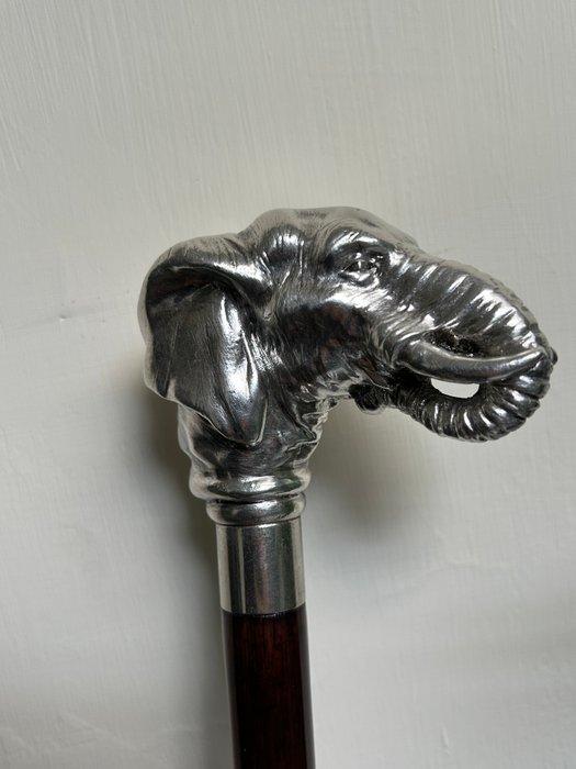 Wandelstok - Zilver, Hout, Legering - wandelstok, Antiek en Kunst, Antiek | Overige Antiek