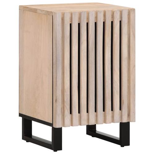 vidaXL Badkamerkast 38x34x58 cm massief mangohout, Huis en Inrichting, Badkamer | Badkamermeubels, Nieuw, Verzenden