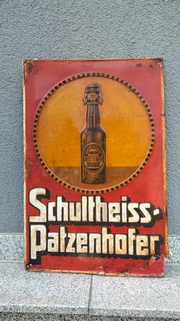 Emaille bord - Schultheiss Patzenhofer - Metaal, plaatwerk