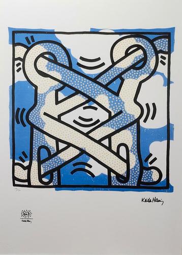 Keith Haring Offset Lithografie, Gecertificeerd (Na-Editie) beschikbaar voor biedingen