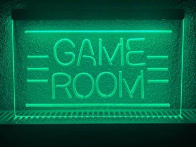 Game room neon bord lamp LED  verlichting reclame lichtbak *, Huis en Inrichting, Lampen | Overige, Nieuw, Verzenden