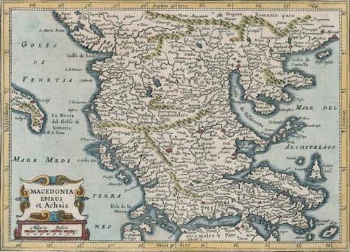 Europa - Griekenland / Macedonië / Albanië; Johannes, Boeken, Atlassen en Landkaarten