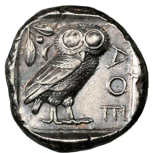 Attica, Athene Tetradrachm 440-404 a.C. - NGC Choice XF, Postzegels en Munten, Munten | Europa | Niet-Euromunten