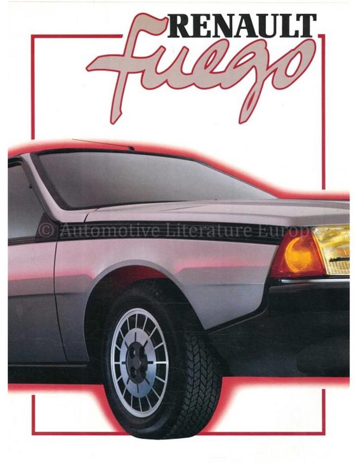 1984 RENAULT FUEGO BROCHURE NEDERLANDS, Boeken, Auto's | Folders en Tijdschriften