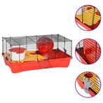 vidaXL Cage pour hamsters rouge 58x32x36 cm, Animaux & Accessoires, Verzenden, Neuf