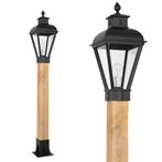 Tuinverlichting klassiek Tuinlamp Vondel WOOD Sokkel buitenl