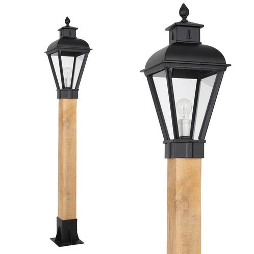 Tuinverlichting klassiek Tuinlamp Vondel WOOD Sokkel buitenl, Tuin en Terras, Buitenverlichting, Verzenden