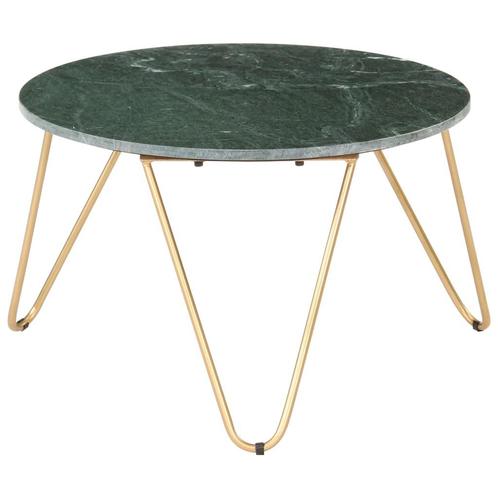 vidaXL Salontafel 65x65x42 cm echt steen met marmeren, Huis en Inrichting, Tafels | Salontafels, Nieuw, Verzenden