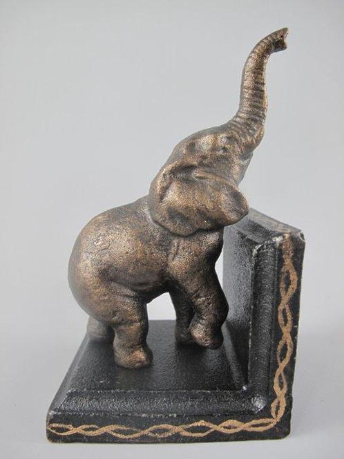 Sculpture, OLIFANT boekensteunen - 16 cm - Fer, Antiek en Kunst, Kunst | Designobjecten