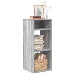 vidaXL Boekenkast 34x31x80 cm bewerkt hout grijs sonoma, Verzenden, Nieuw