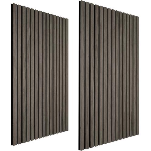 tectake Akoestische panelen Sonic Wall houtlook - eiken grij, Huis en Inrichting, Bureaus, Verzenden