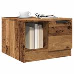 vidaXL Salontafel 50x50x36 cm bewerkt hout oud houtkleurig, Verzenden, Nieuw