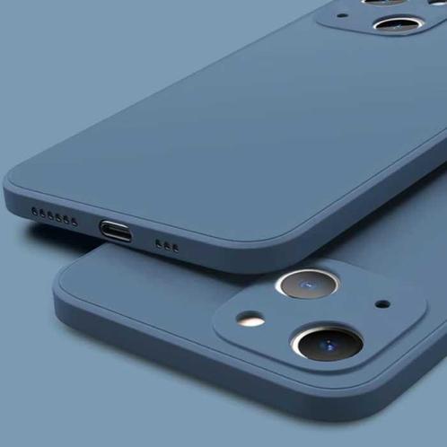 iPhone 13 Pro Max Square Silicone Hoesje - Zachte Matte Case, Telecommunicatie, Mobiele telefoons | Hoesjes en Screenprotectors | Apple iPhone